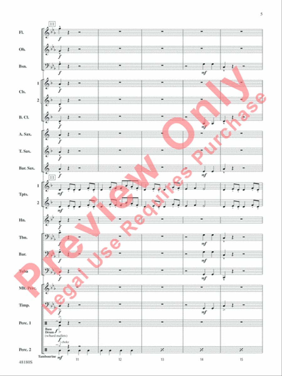 Astronomica Concert Band scores gallery preview page 6