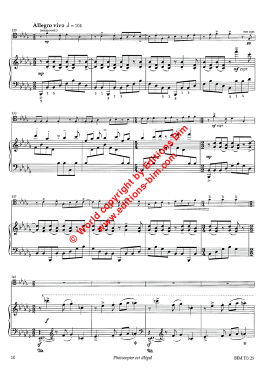 Sonata “At the end of the century Piano Accompaniment scores gallery preview page 5