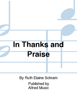 Book cover for In Thanks and Praise
