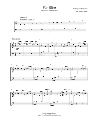 Book cover for Für Elise - for 3-octave handbell choir