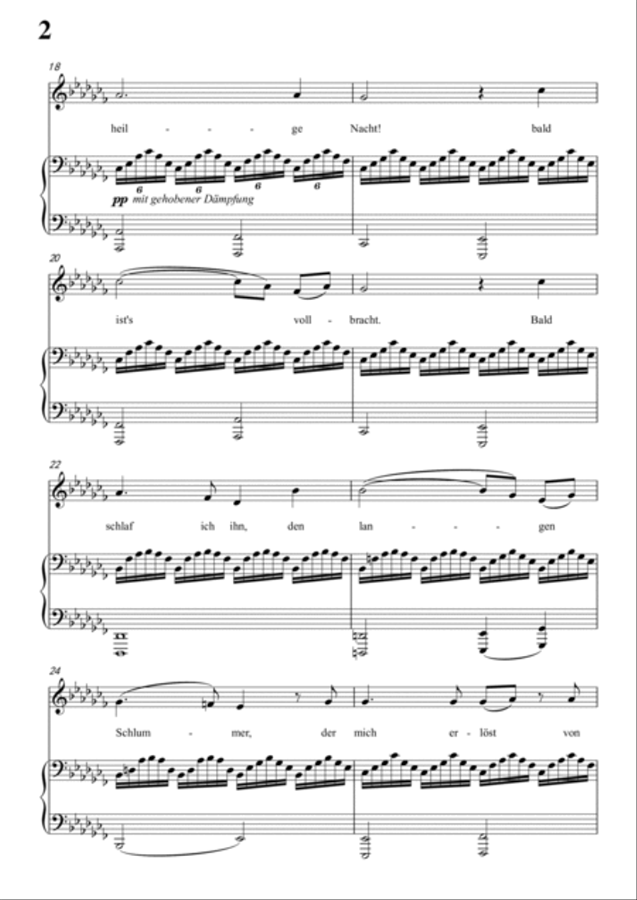 Schubert-Nachtstück,Op.36 No.2 in #G minor,for Vocal and Piano Voice scores gallery preview page 3