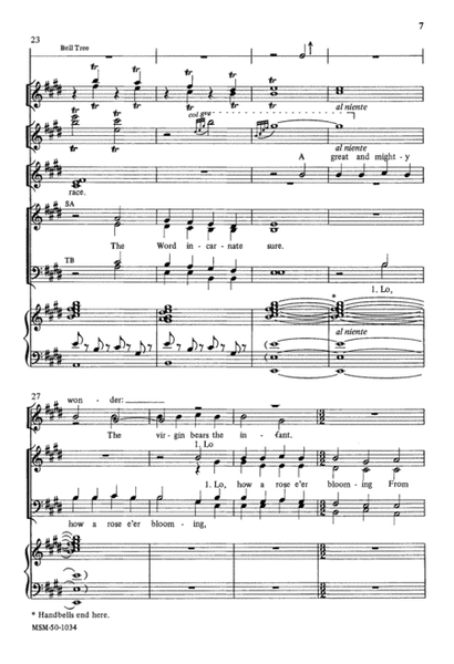 Lo, How a Rose E'er Blooming (Downloadable Choral Score)