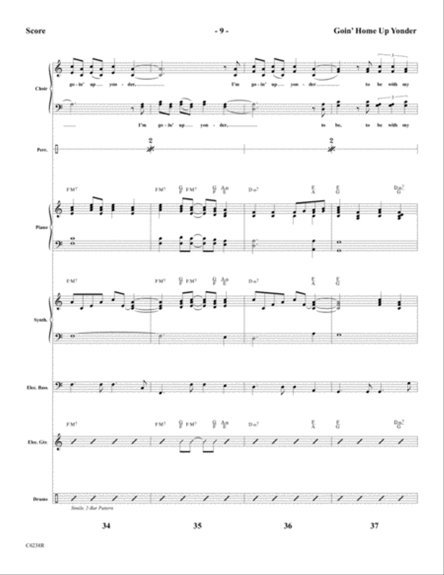 Goin' Home Up Yonder Choir scores gallery preview page 11