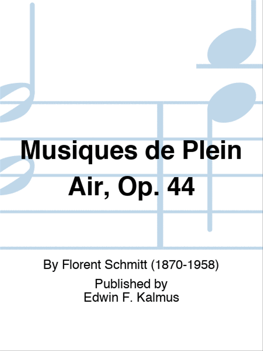 Musiques de Plein Air, Op. 44 Score scores gallery preview page 1