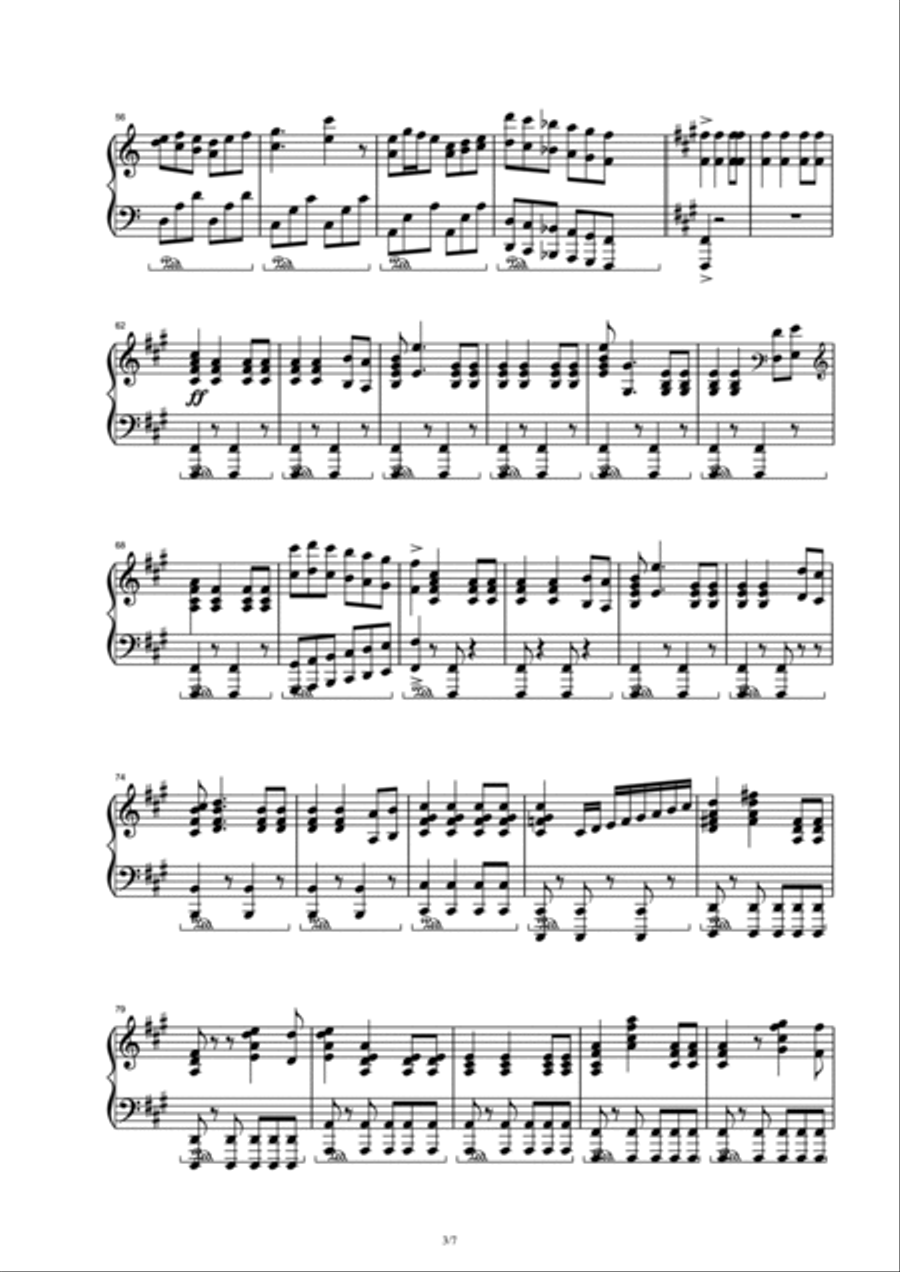 Up Is Down Up Is Down Piano Solo scores gallery preview page 3