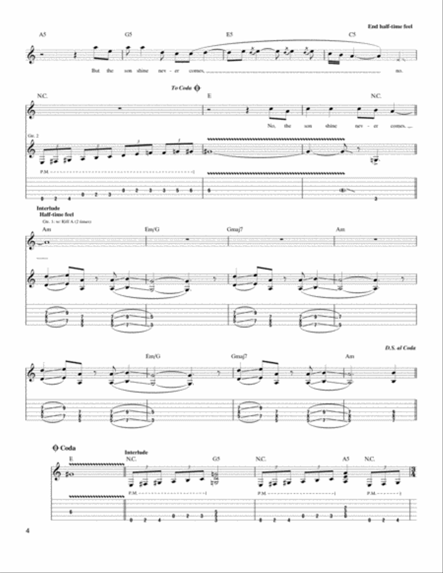 The Day That Never Comes The Day That Never Comes Acoustic Guitar scores gallery preview page 4