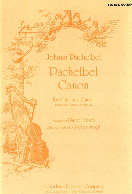 Johann Sebastian Pachelbel: Pachelbel Canon (Flute, Guitar tab)