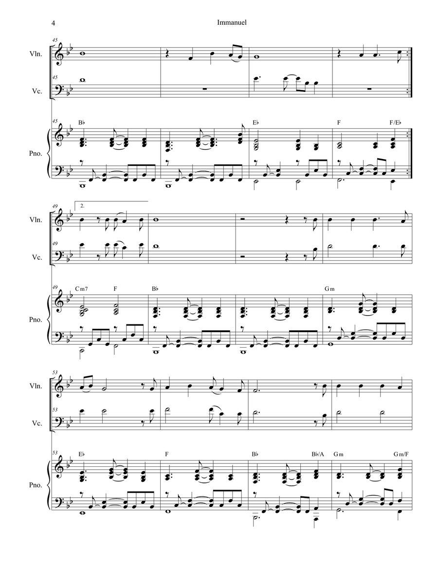 Immanuel Immanuel Piano Trio scores gallery preview page 4