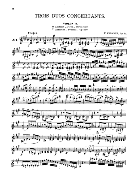 Krommer: Three Duos Concertants, Op. 22