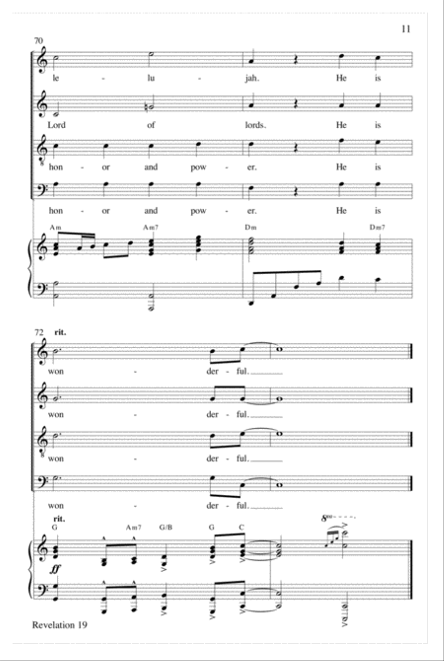 Revelation 19 Choir scores gallery preview page 11