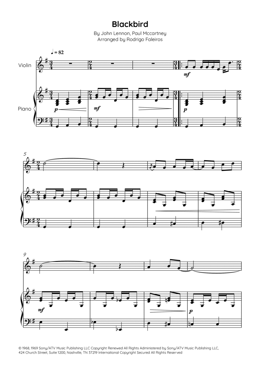 Blackbird Chamber Music scores gallery preview page 1