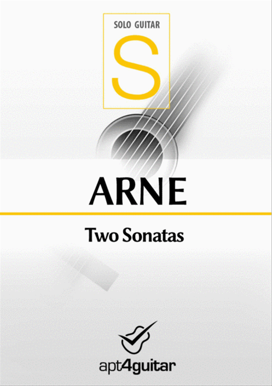 Two Sonatas Classical Guitar scores gallery preview page 1