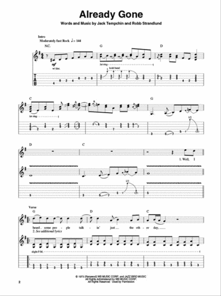 Eagles Hits Electric Guitar scores gallery preview page 3