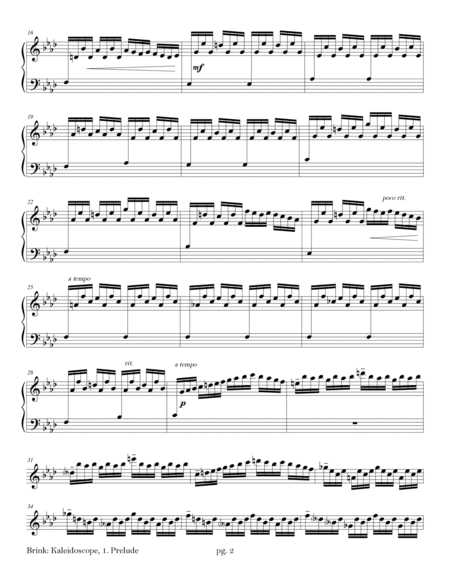 Kaleidoscope (suite for carillon) Glockenspiel - Digital Sheet Music