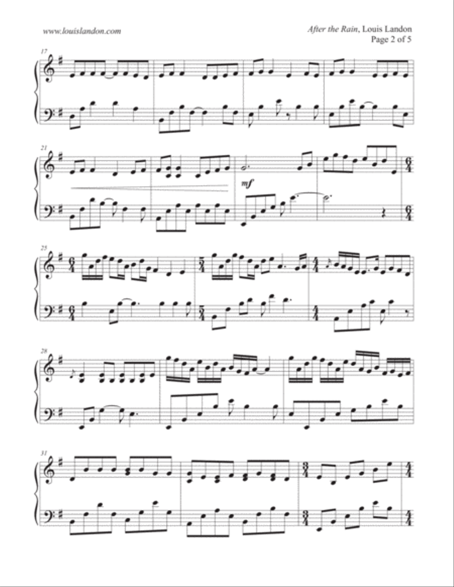 After the Rain Piano Method scores gallery preview page 2