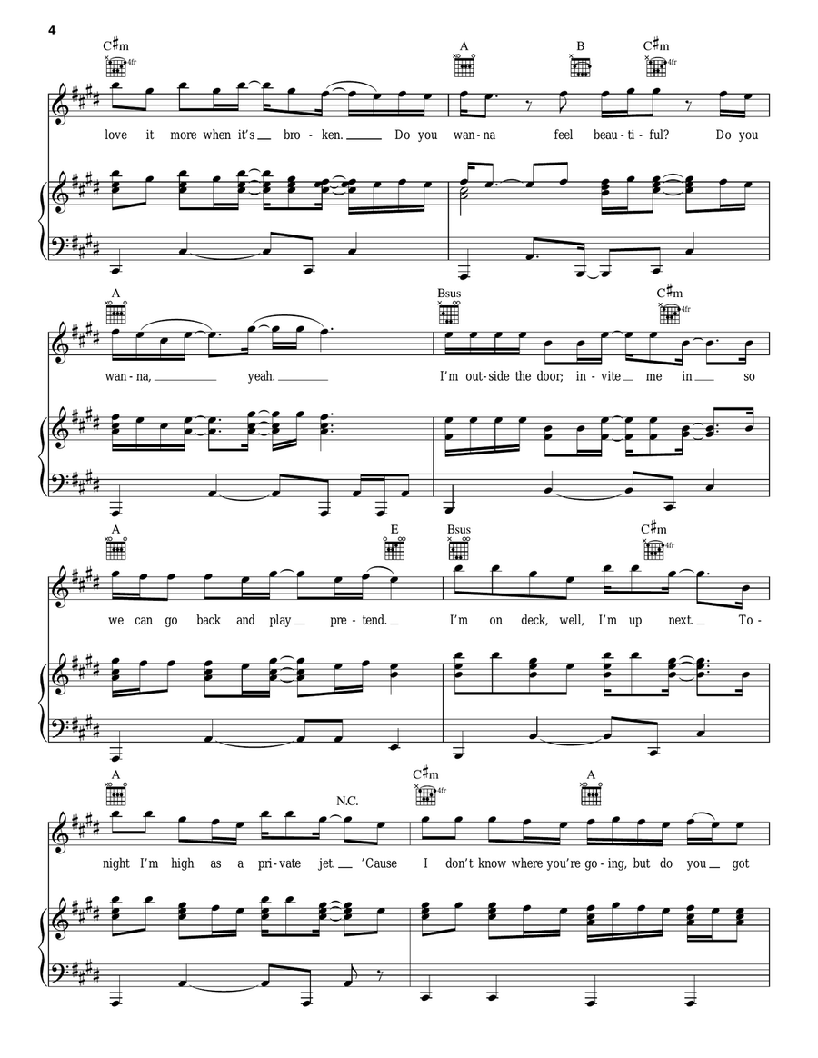 Alone Together Acoustic Guitar scores gallery preview page 4