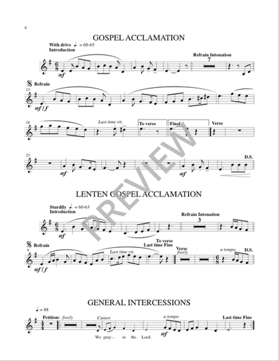 Mass of the Angels and Saints - String edition Handbell Choir scores gallery preview page 4