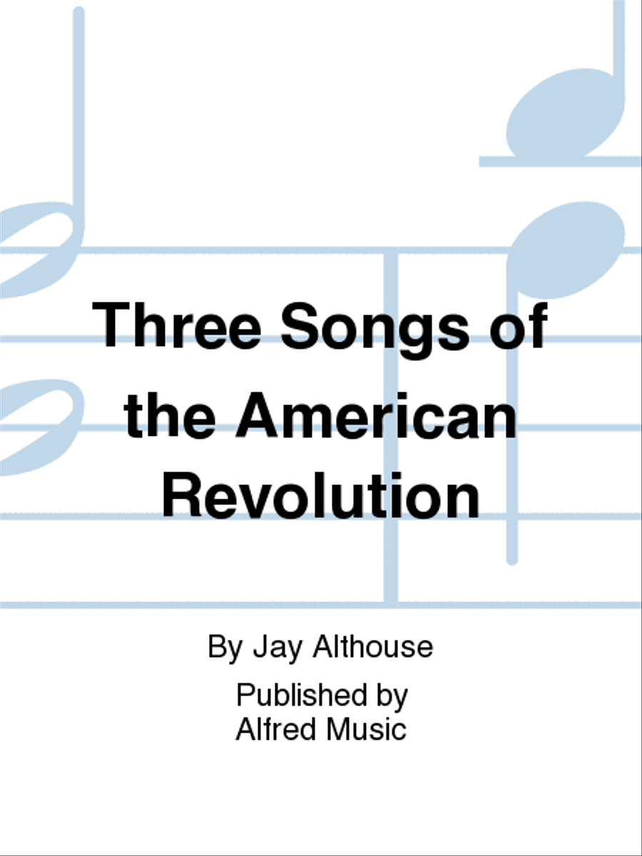 Book cover for Three Songs of the American Revolution