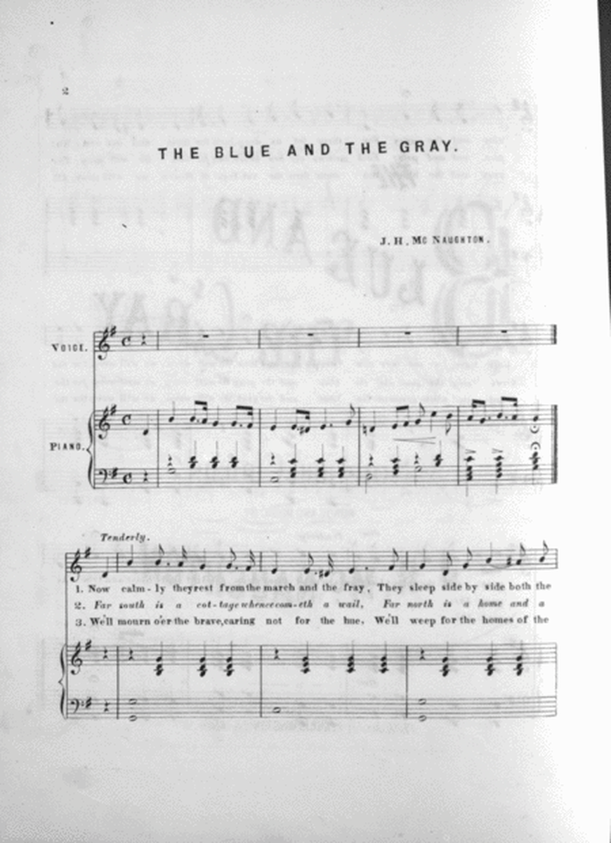 The Blue and the Gray. Song and Chorus