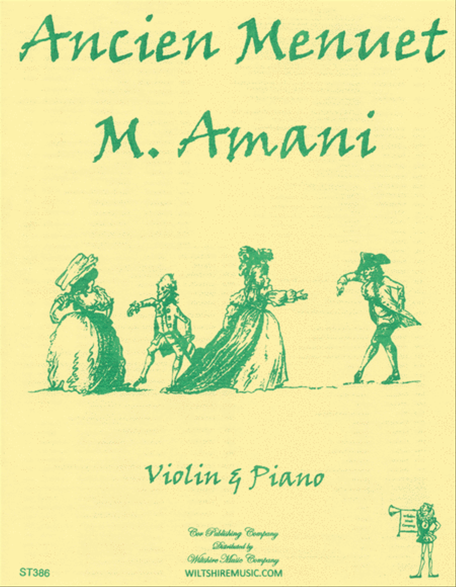 Anncien Menuet Violin Solo scores gallery preview page 1