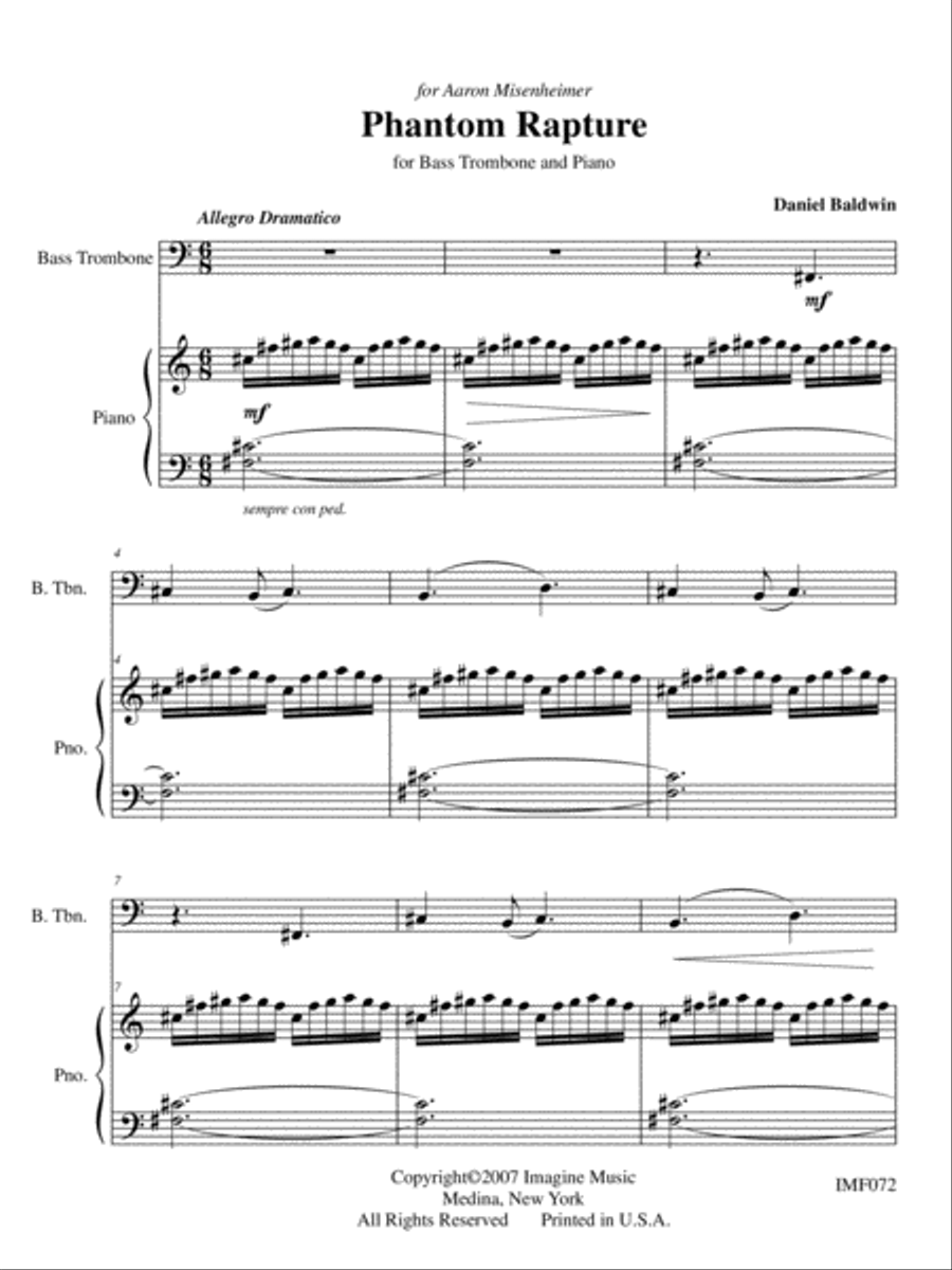 Phantom Rapture Trombone scores gallery preview page 2