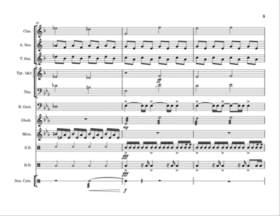 Paul's Dream Marching Band scores gallery preview page 5