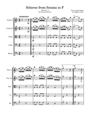 Scherzo from Sonata in F