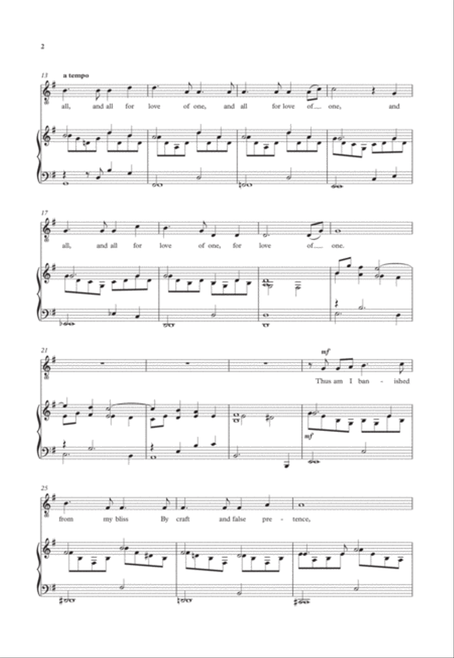 All for Love of One Low Voice scores gallery preview page 2