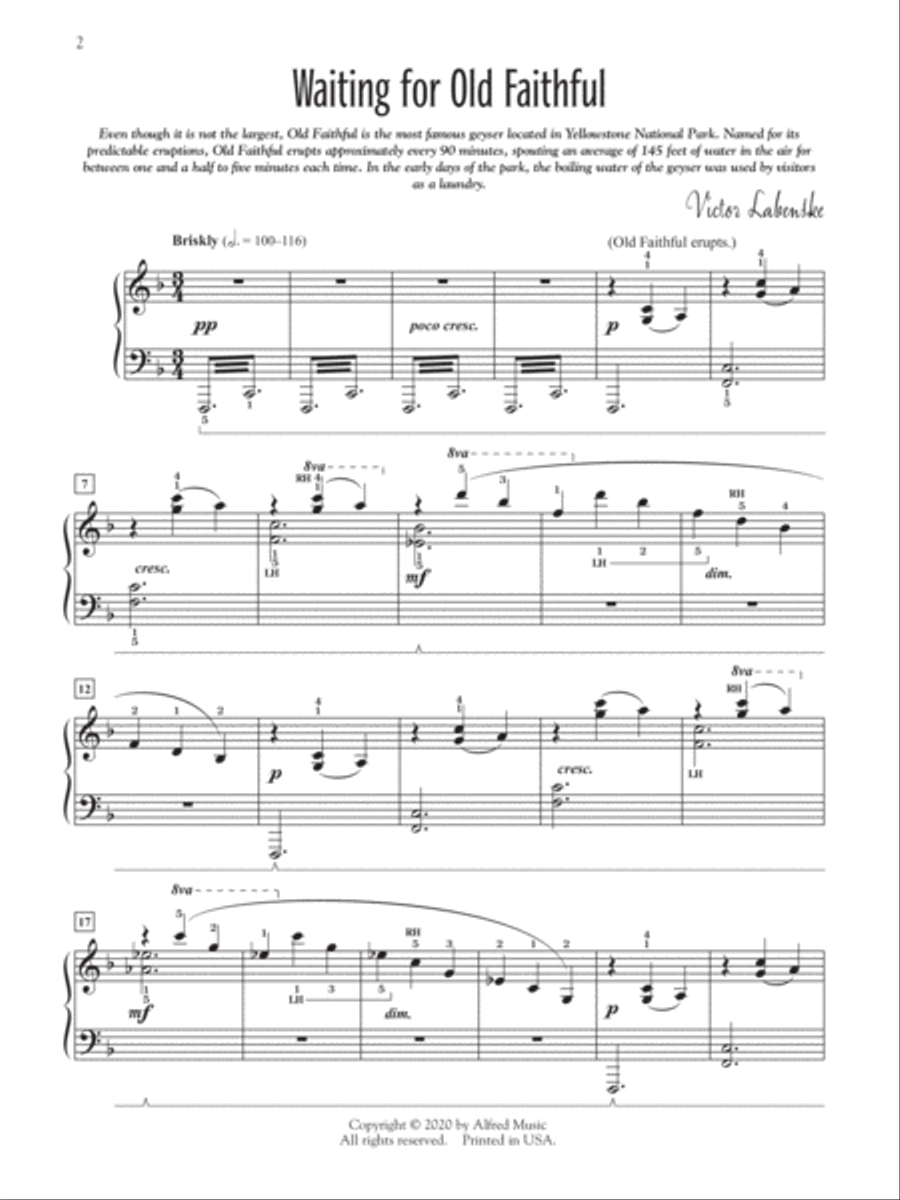 Adventures in Yellowstone Small Ensemble scores gallery preview page 2
