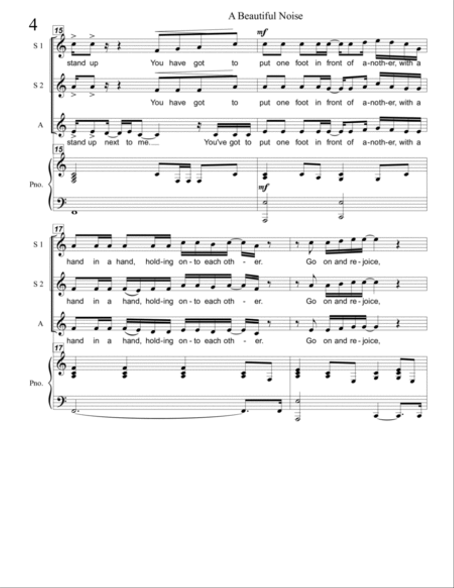 A Beautiful Noise SSA scores gallery preview page 4