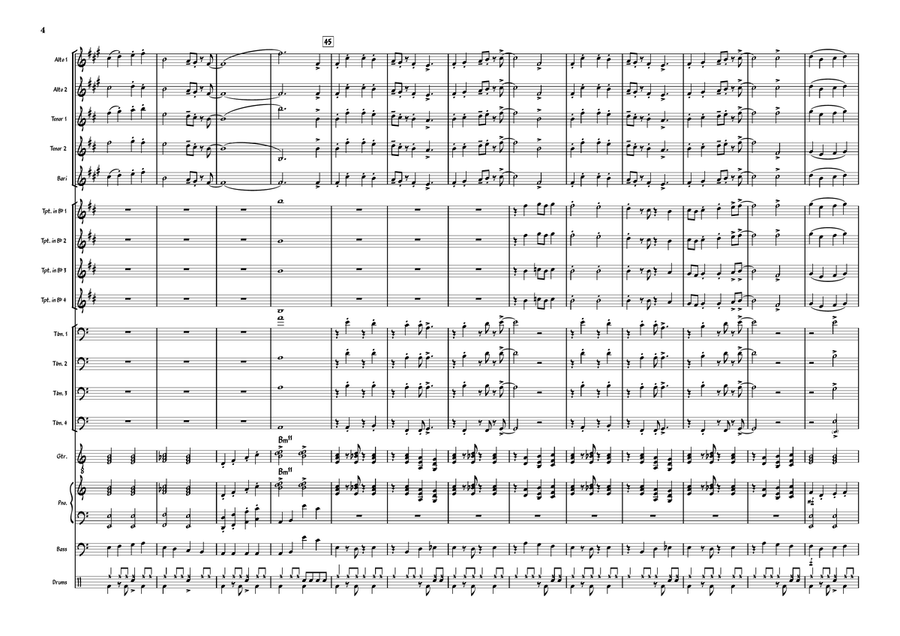 God Rest Ye Merry Gentlemen Jazz Ensemble scores gallery preview page 4
