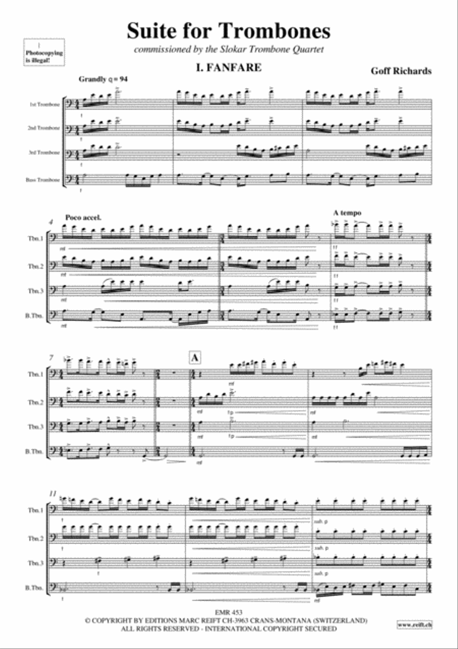 Suite Trombone Quartet scores gallery preview page 3