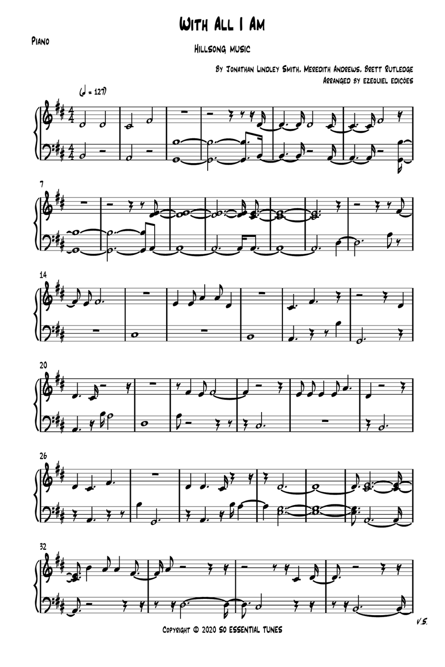 With All I Am Piano Solo scores gallery preview page 5