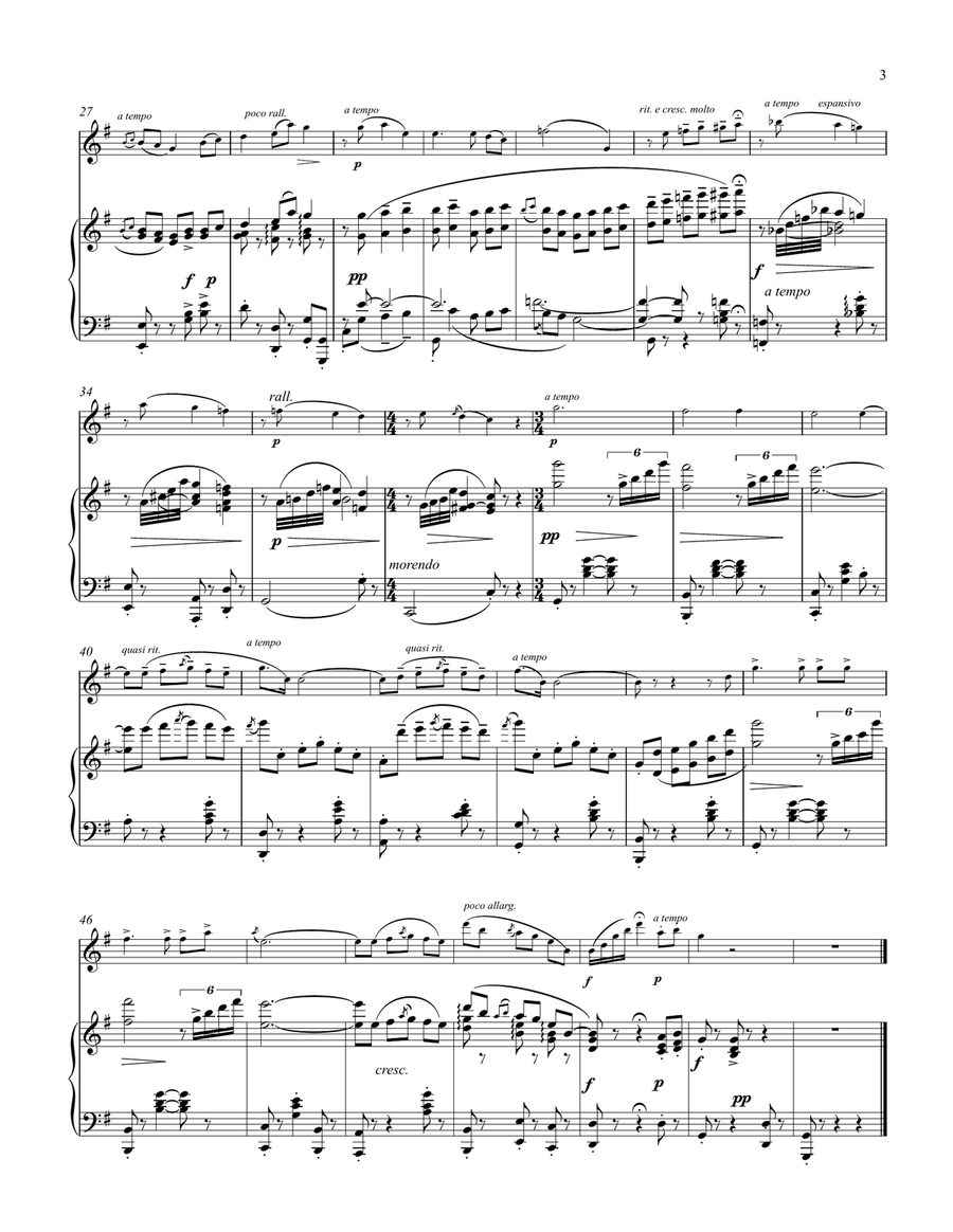 Quando Me'n Vo for Oboe & Piano Piano scores gallery preview page 3