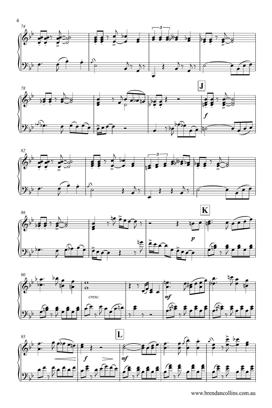 Bailarina Piano Solo scores gallery preview page 4