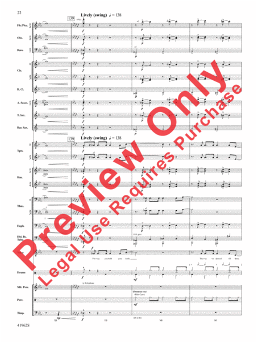 A Gershwin Tribute to Love Concert Band scores gallery preview page 23