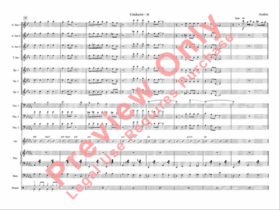 Avalon Jazz Ensemble scores gallery preview page 24