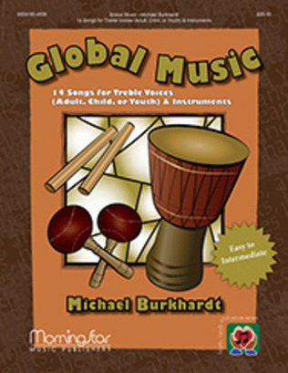 Book cover for Global Music: 14 Songs for Treble Voices (Adult, Child, or Youth) and Instruments