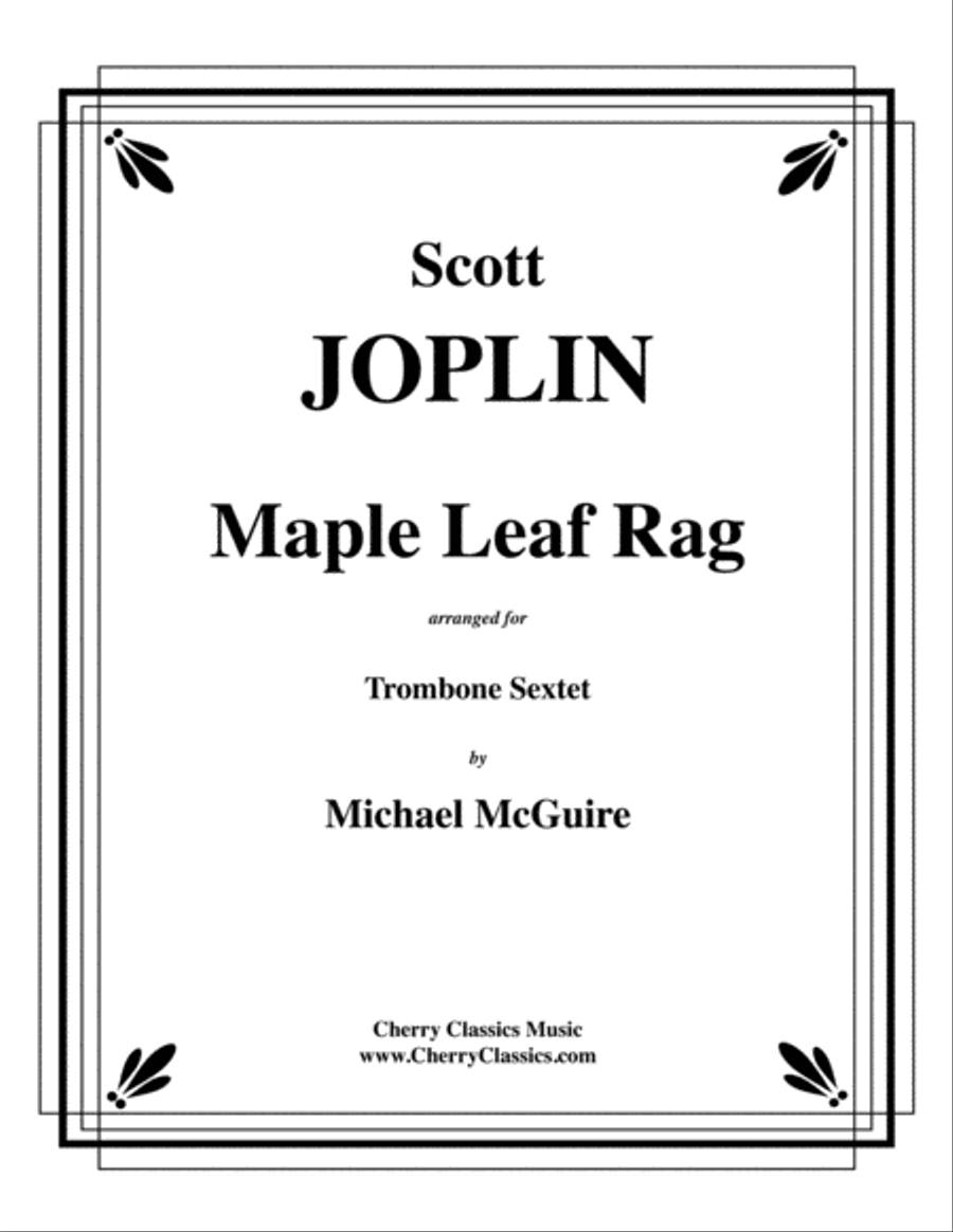 Maple Leaf Rag for Trombone Sextet Chamber Music scores gallery preview page 1