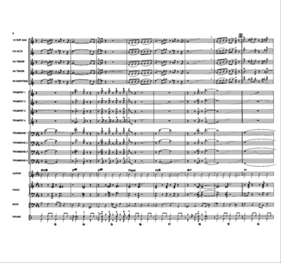 The Day We Called It A Night Jazz Ensemble scores gallery preview page 6