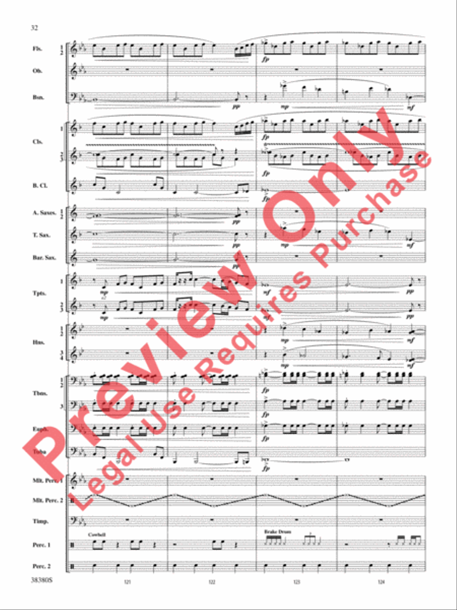 And In the End It Was Earth Concert Band scores gallery preview page 33