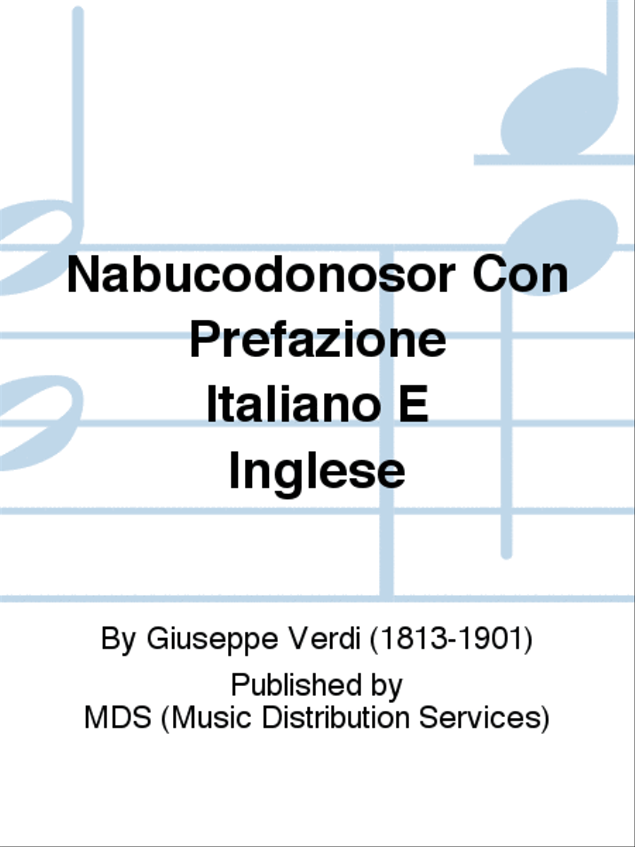 Nabucodonosor Con Prefazione Italiano e Inglese