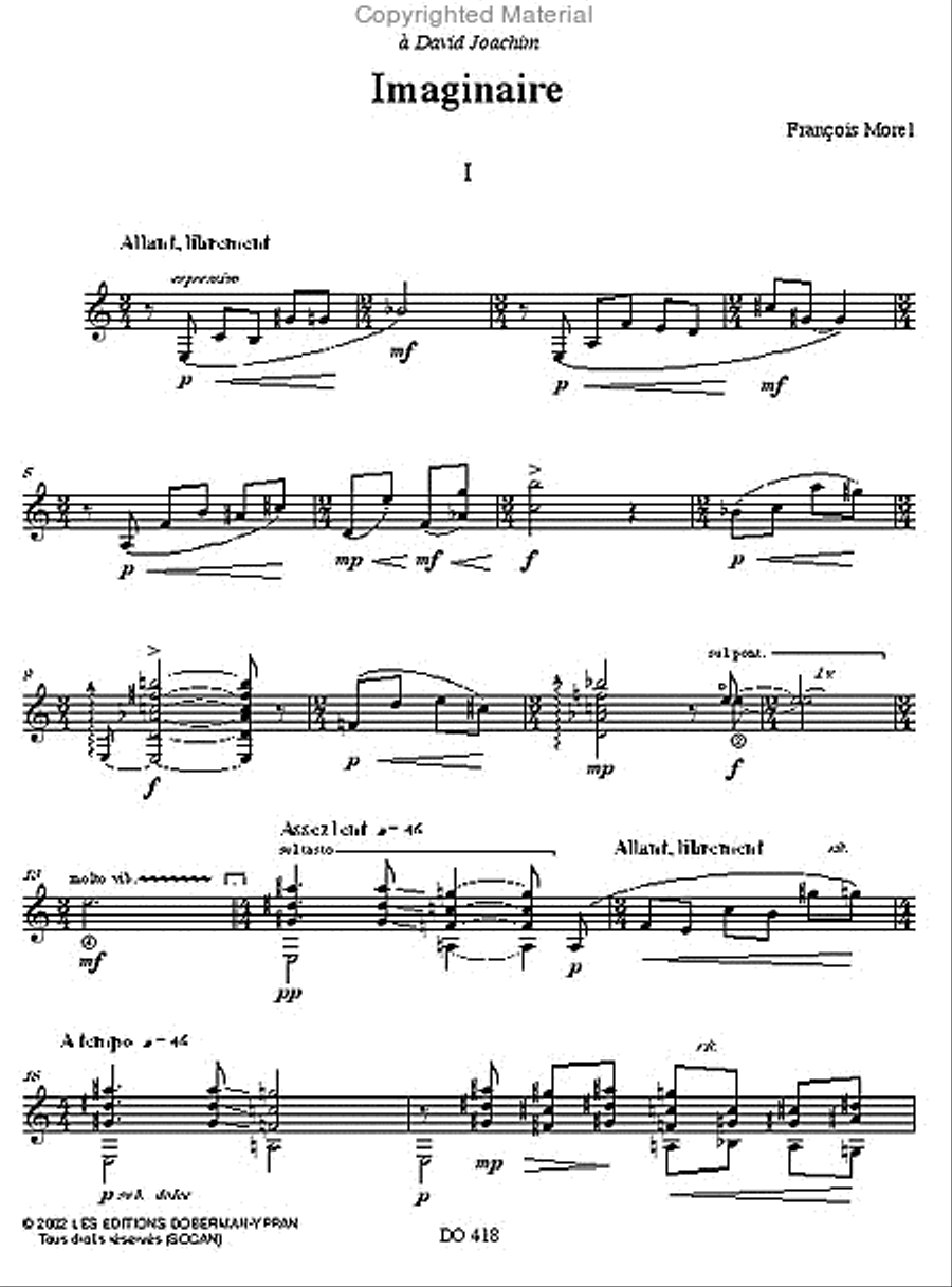 Imaginaire Classical Guitar scores gallery preview page 2