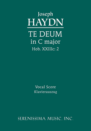 Book cover for Te Deum in C major, Hob. XXIIIc.2