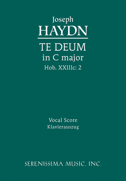 Te Deum in C major, Hob. XXIIIc.2