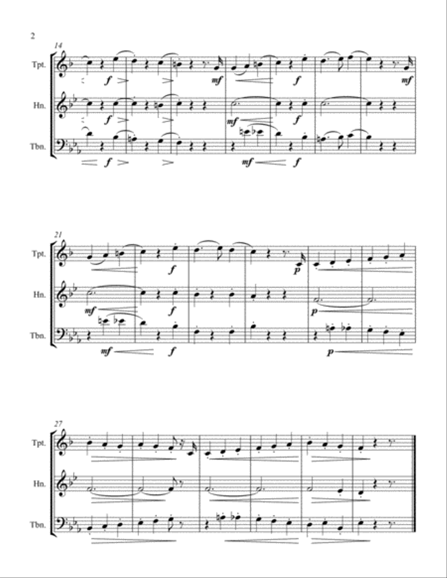 At the Children's Playground Brass Ensemble scores gallery preview page 2