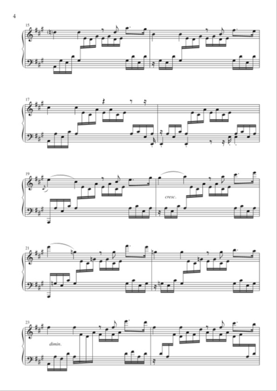 Fantaisie en La majeur Piano Solo scores gallery preview page 3