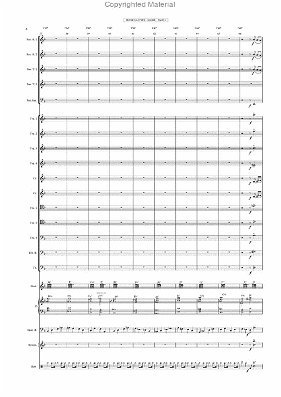 MONK LA D'US Big Band & Piano Jazz Ensemble scores gallery preview page 9