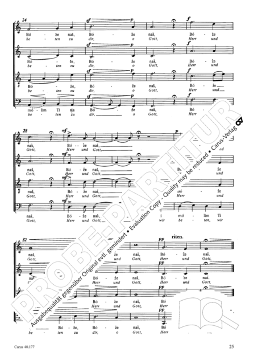Neun liturgische Chore Collection / Songbook scores gallery preview page 26