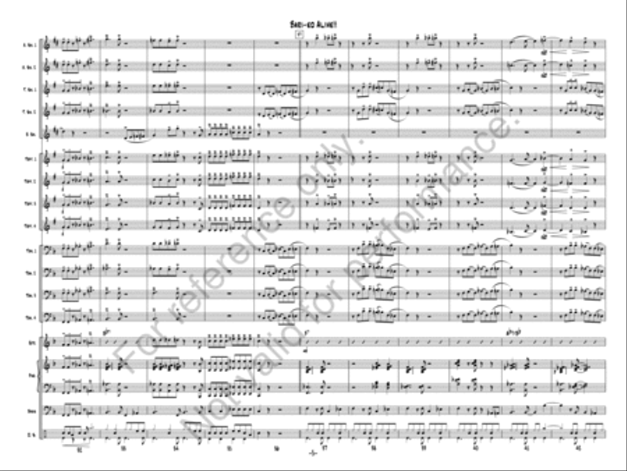 Bari-ed Alive!! Bari-ed Alive!! Jazz Ensemble scores gallery preview page 5